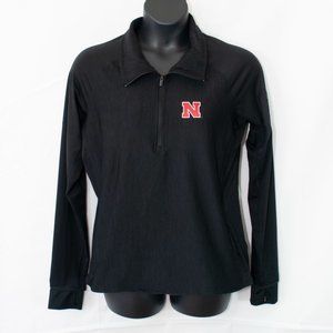 Adidas Nebraska Cornhusker Baseline Pullover Women XL Top Black University 4410X